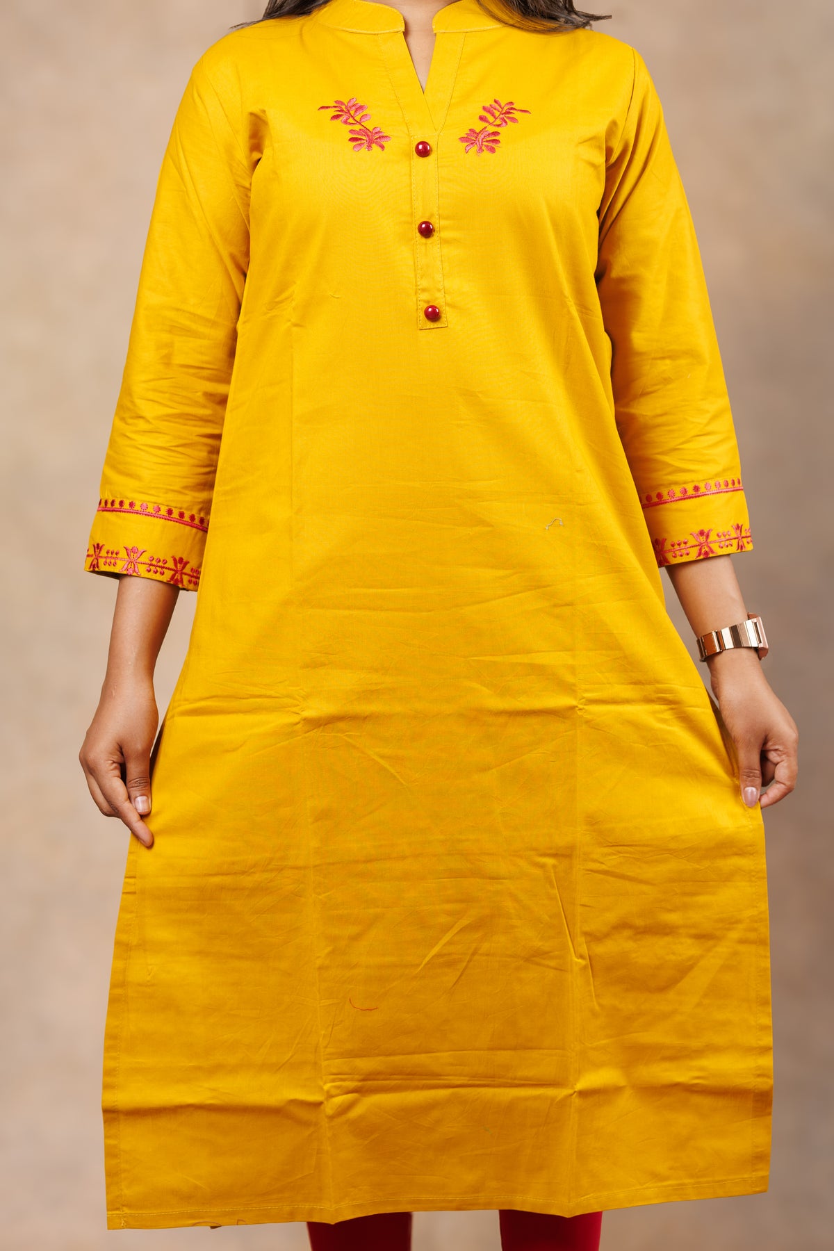 Everyday wear Kurti - Yellow