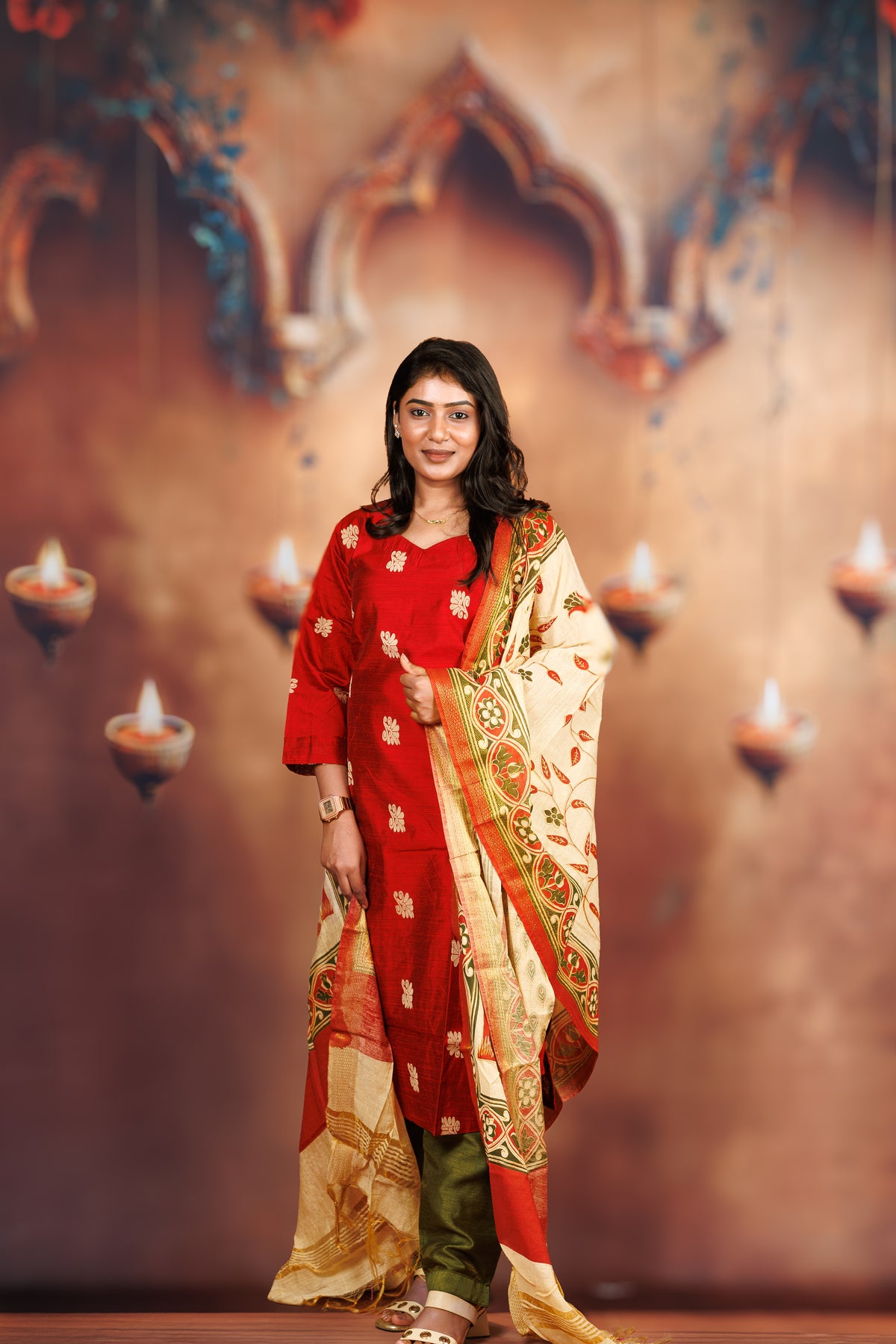 Raw Silk - Red