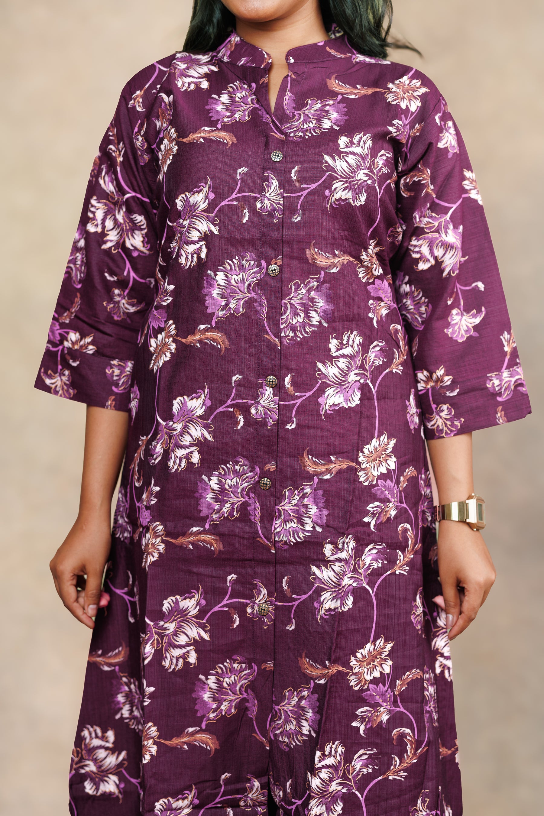 Wine Floral Co-ord Set