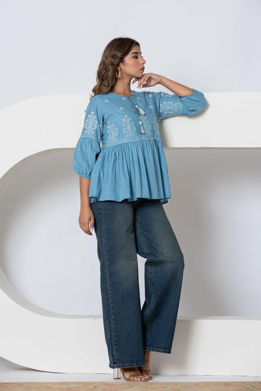 Frock-Style Short Kurti