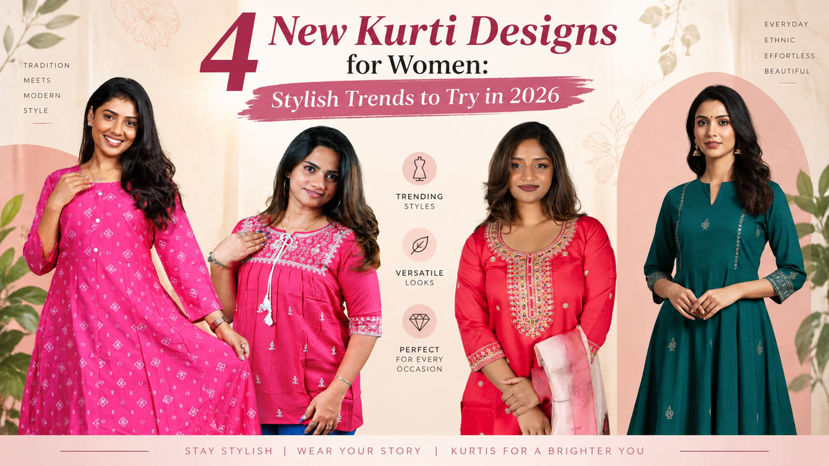 4 New Kurti Designs for Women: Stylish Trends to Try in 2026 | Ajfits