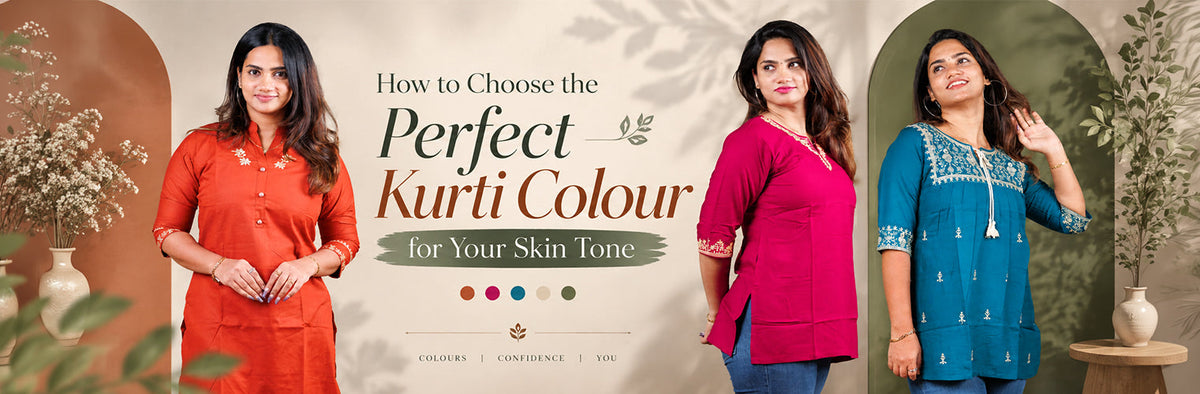 How to Choose the Perfect Kurti Colour for Your Skin Tone