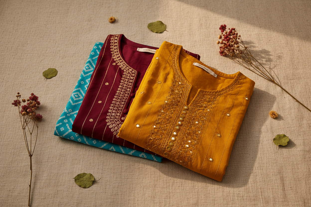 How to Style a Flared Kurti: The Ultimate Guide to Handloom Cotton Kurtis