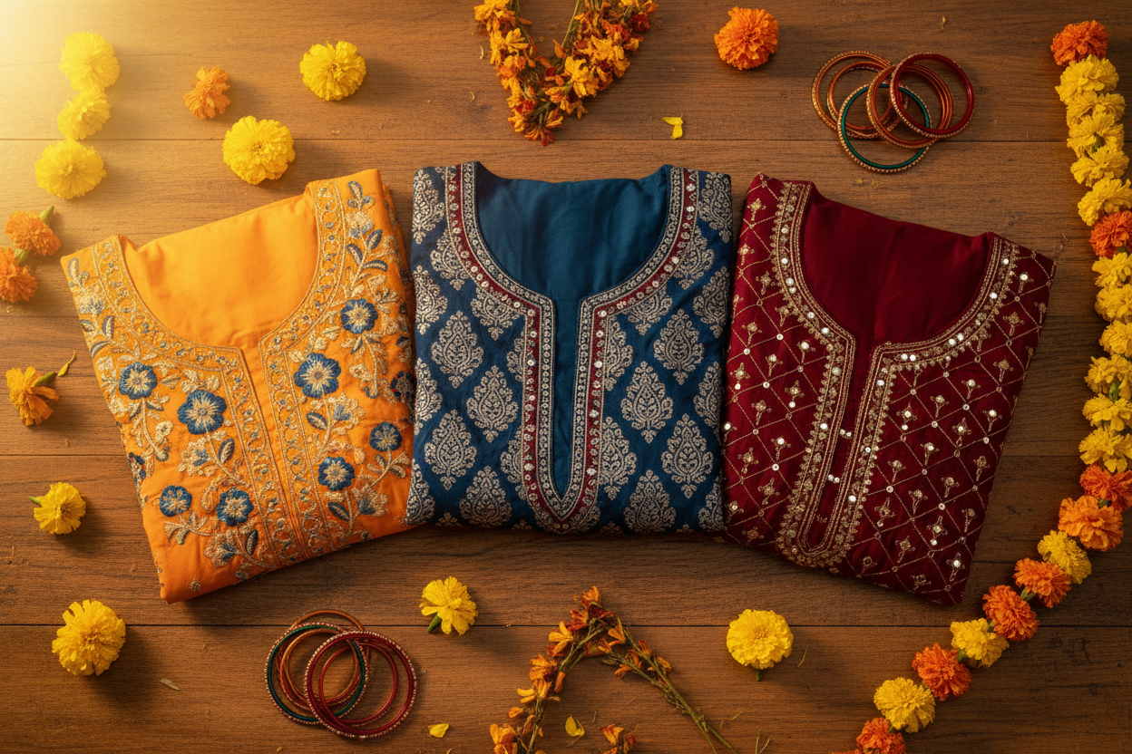 Embroidered Short Kurtis: Style, Comfort & Colour for Every Day