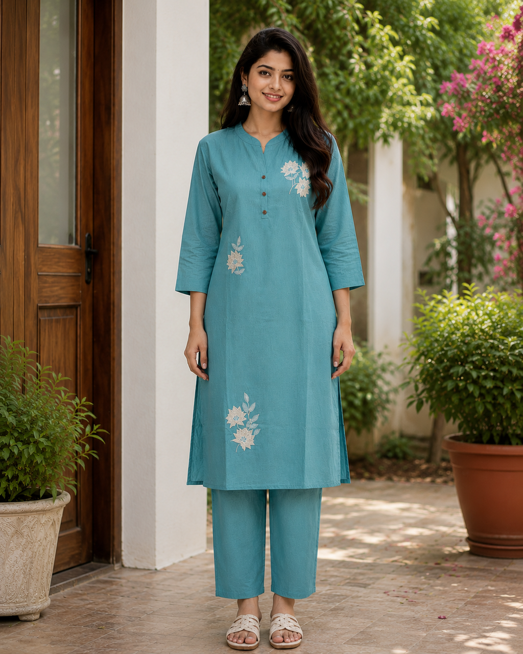 Aqua Bloom Co-Ord