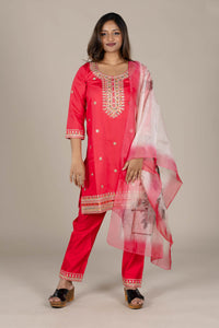 Tomato Designer Straight Suit