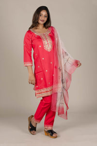 Tomato Designer Straight Suit