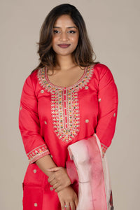 Tomato Designer Straight Suit