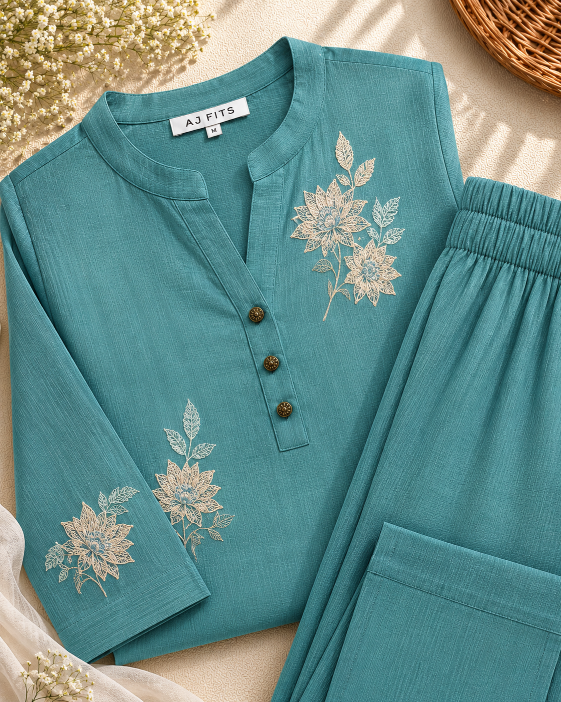Aqua Bloom Co-Ord
