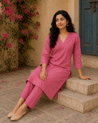 Baby Pink - Roman Silk Co-ord Set