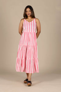 Pink Flared Dress