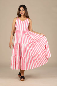 Pink Flared Dress