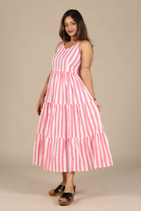 Pink Flared Dress