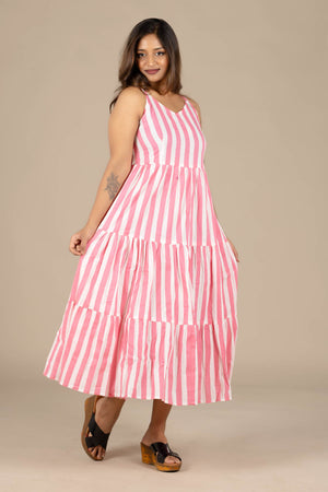 Pink Flared Dress