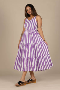 Purple Flared Dress