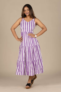 Purple Flared Dress