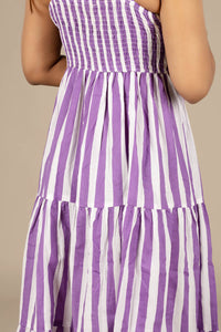Purple Flared Dress