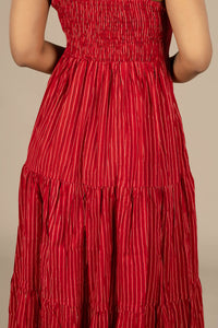 Red Flared Dress