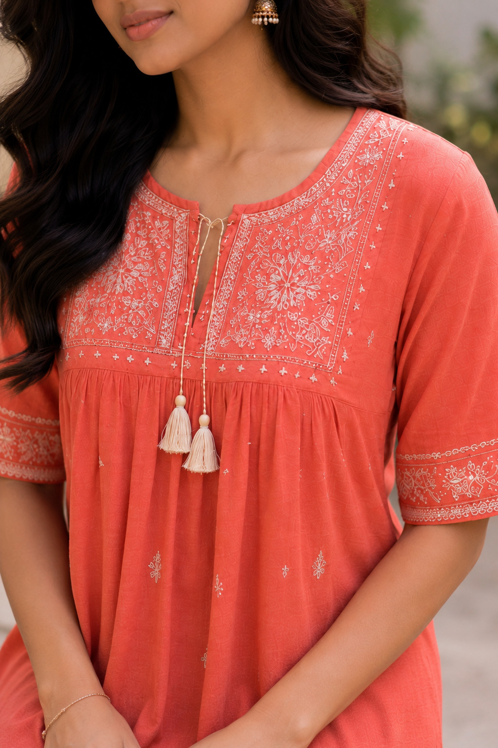 Everyday Short Kurti - Orange