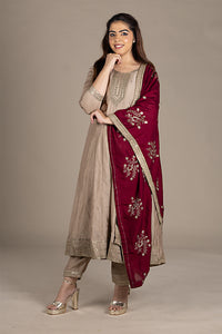 Coffee Designer Salwar Suit