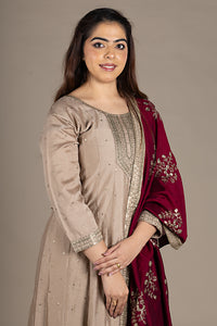 Coffee Designer Salwar Suit