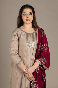 Coffee Designer Salwar Suit