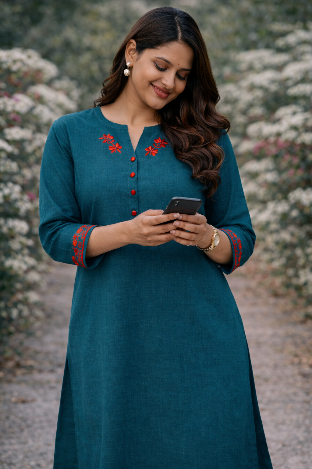 Everyday wear kurti- Turquoise