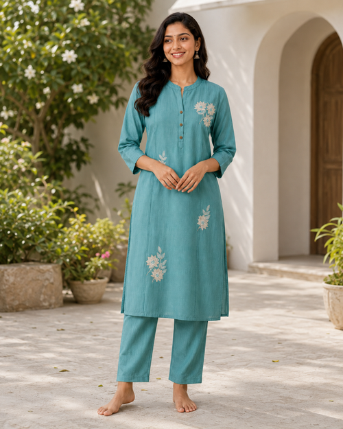 Aqua Bloom Co-Ord