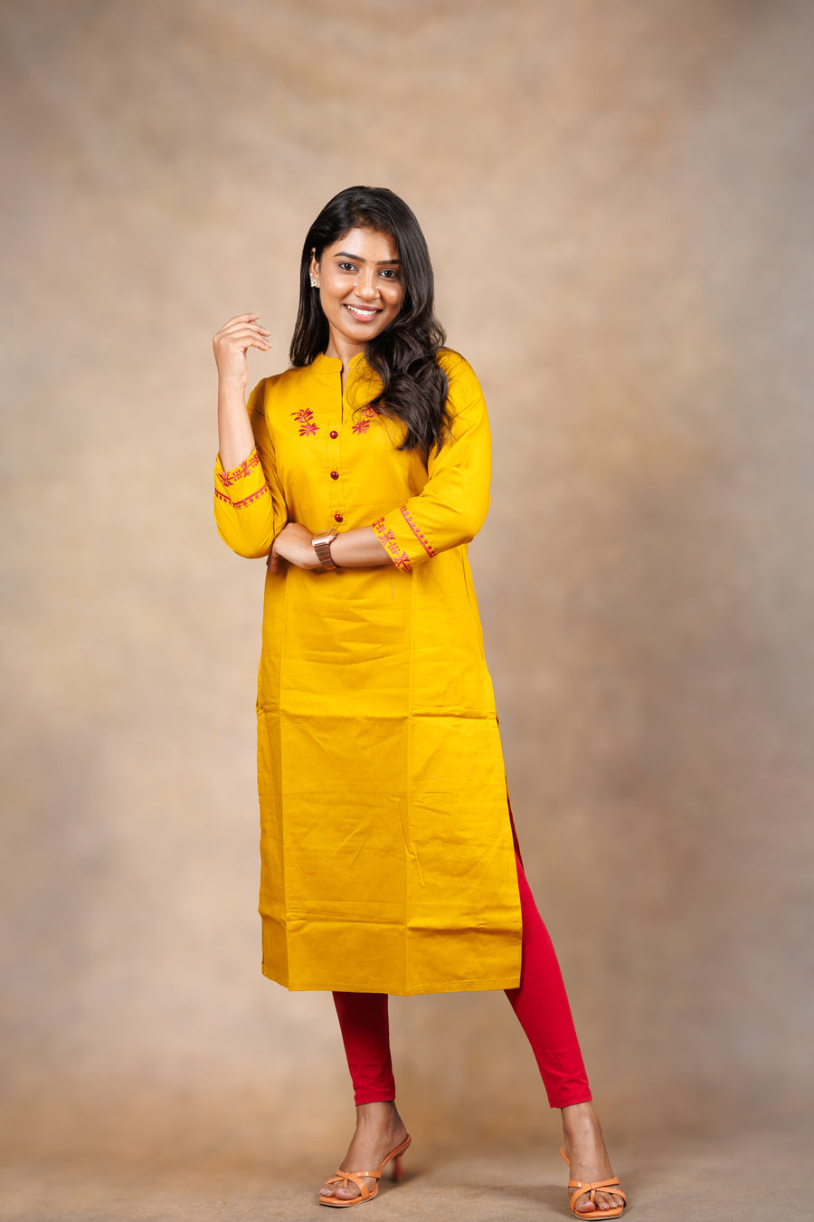 Everyday wear Kurti - Yellow