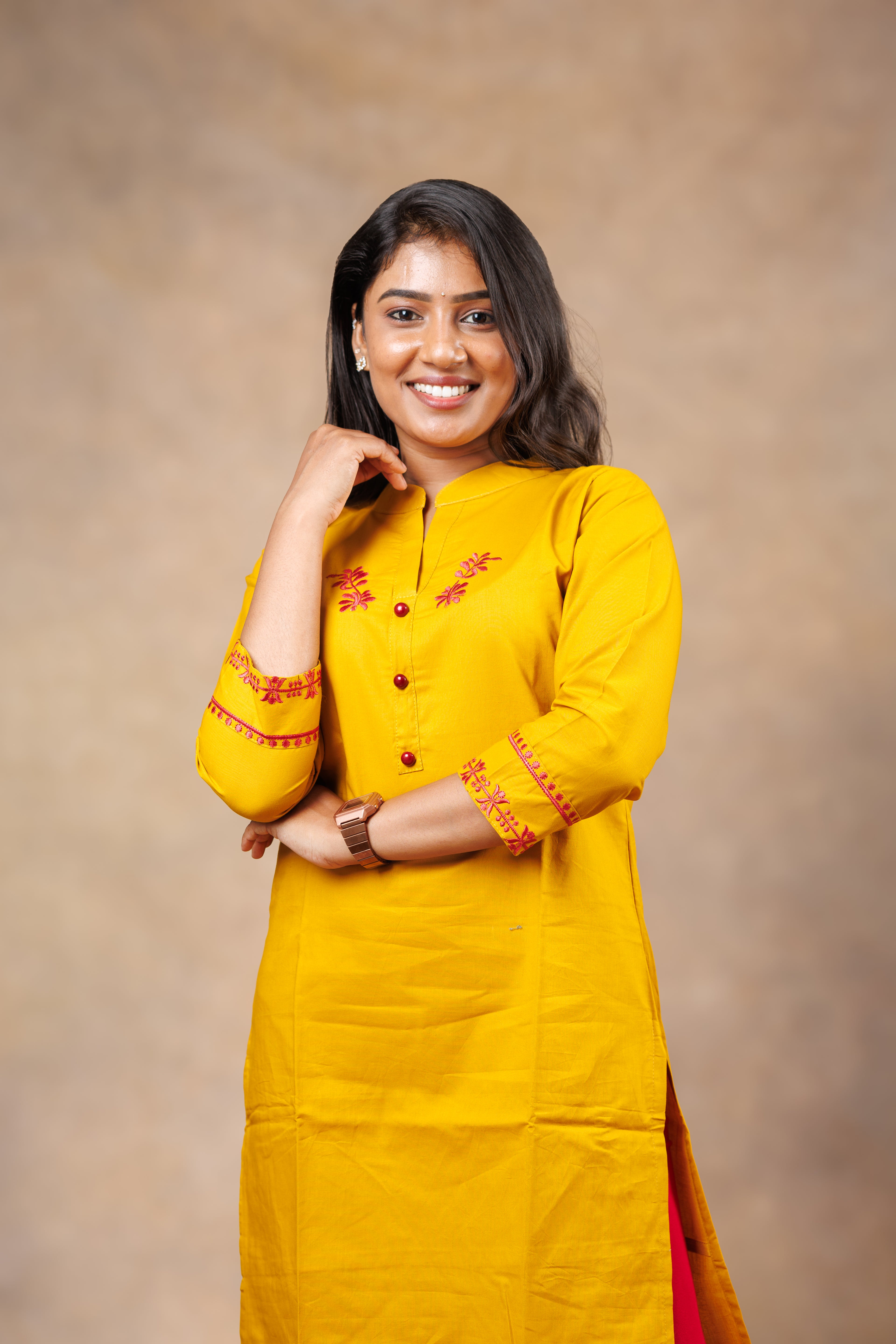 Everyday wear Kurti - Yellow