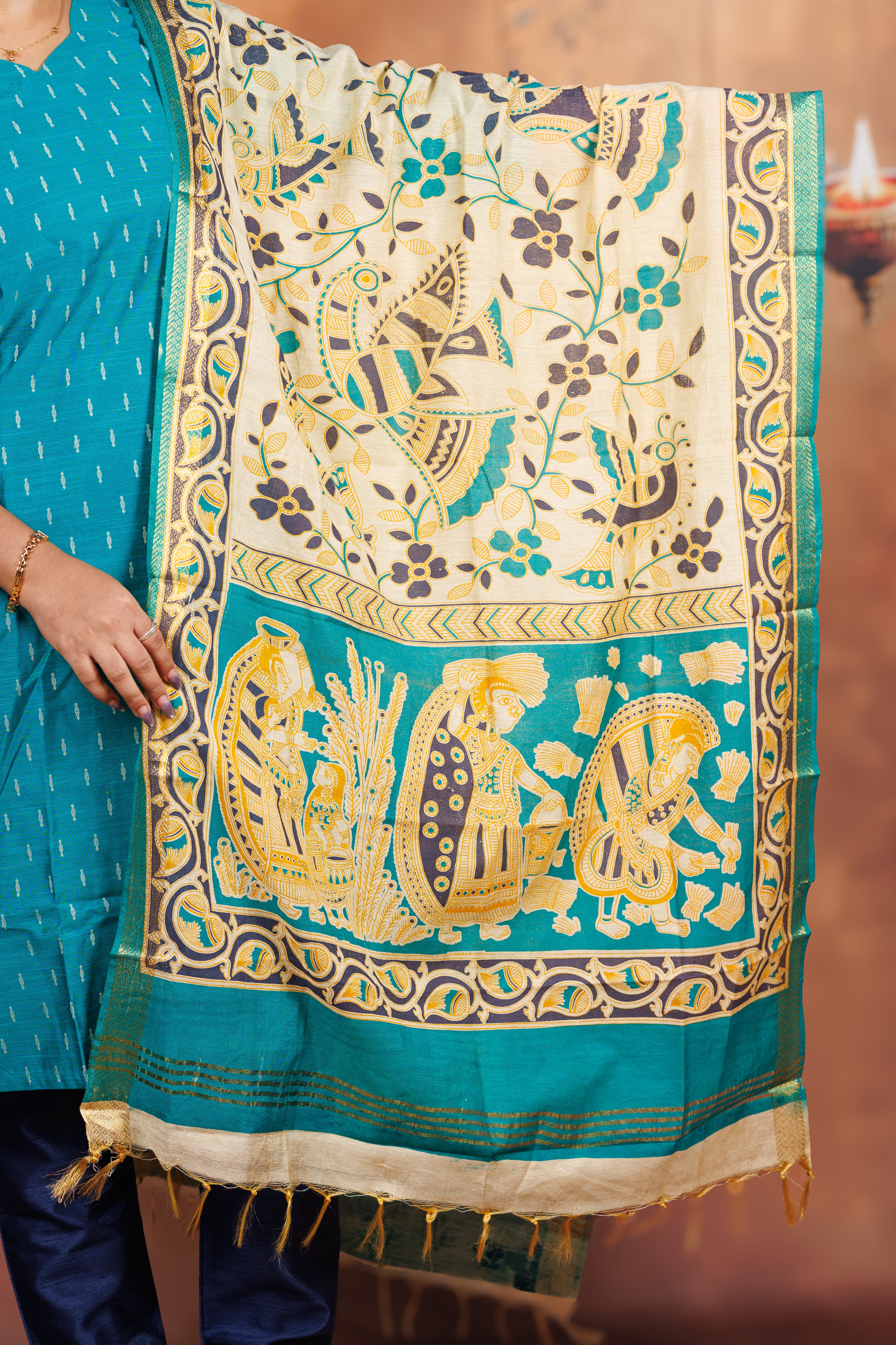 Raw Silk - Rama Green