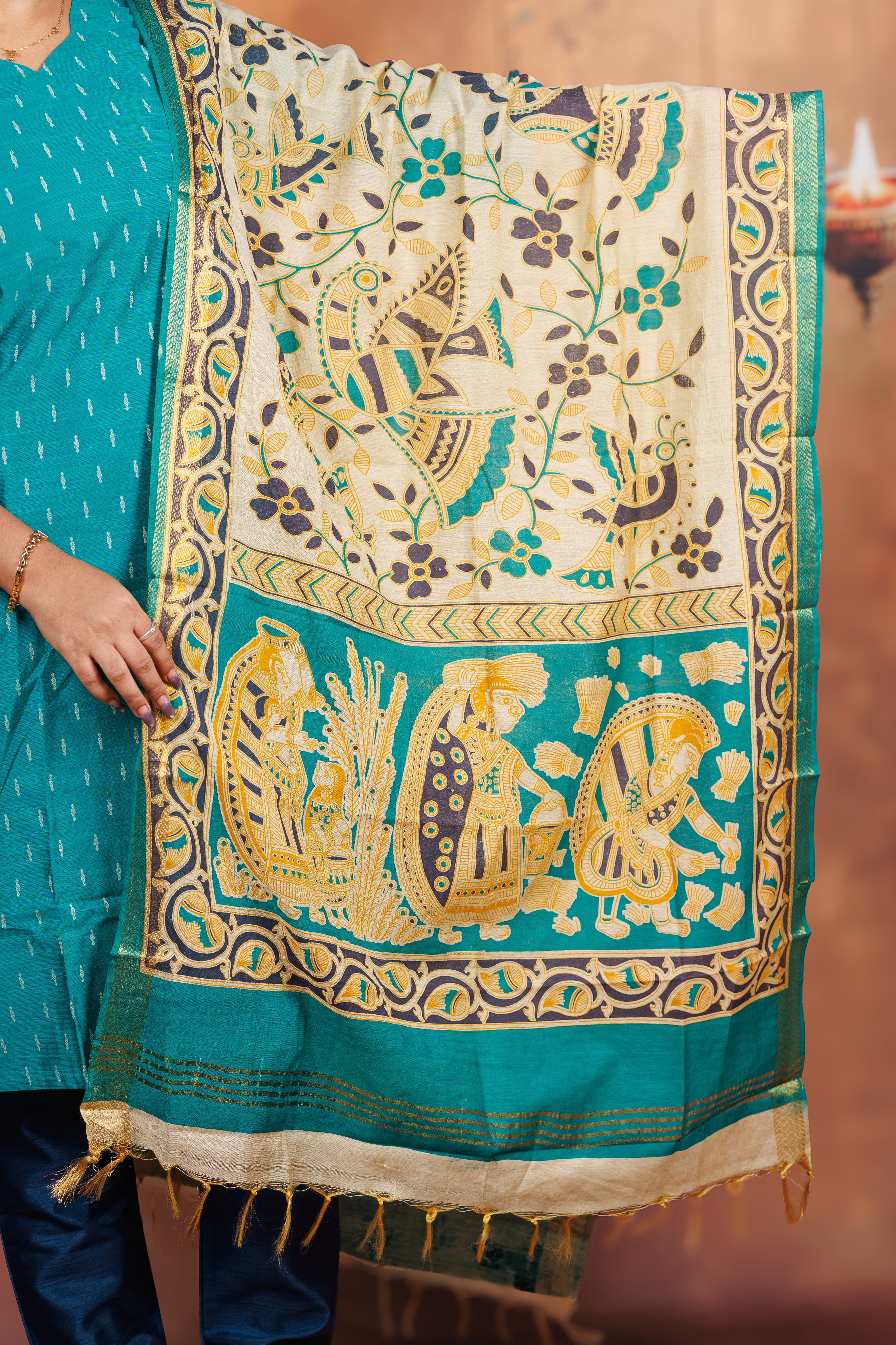 Raw Silk - Rama Green