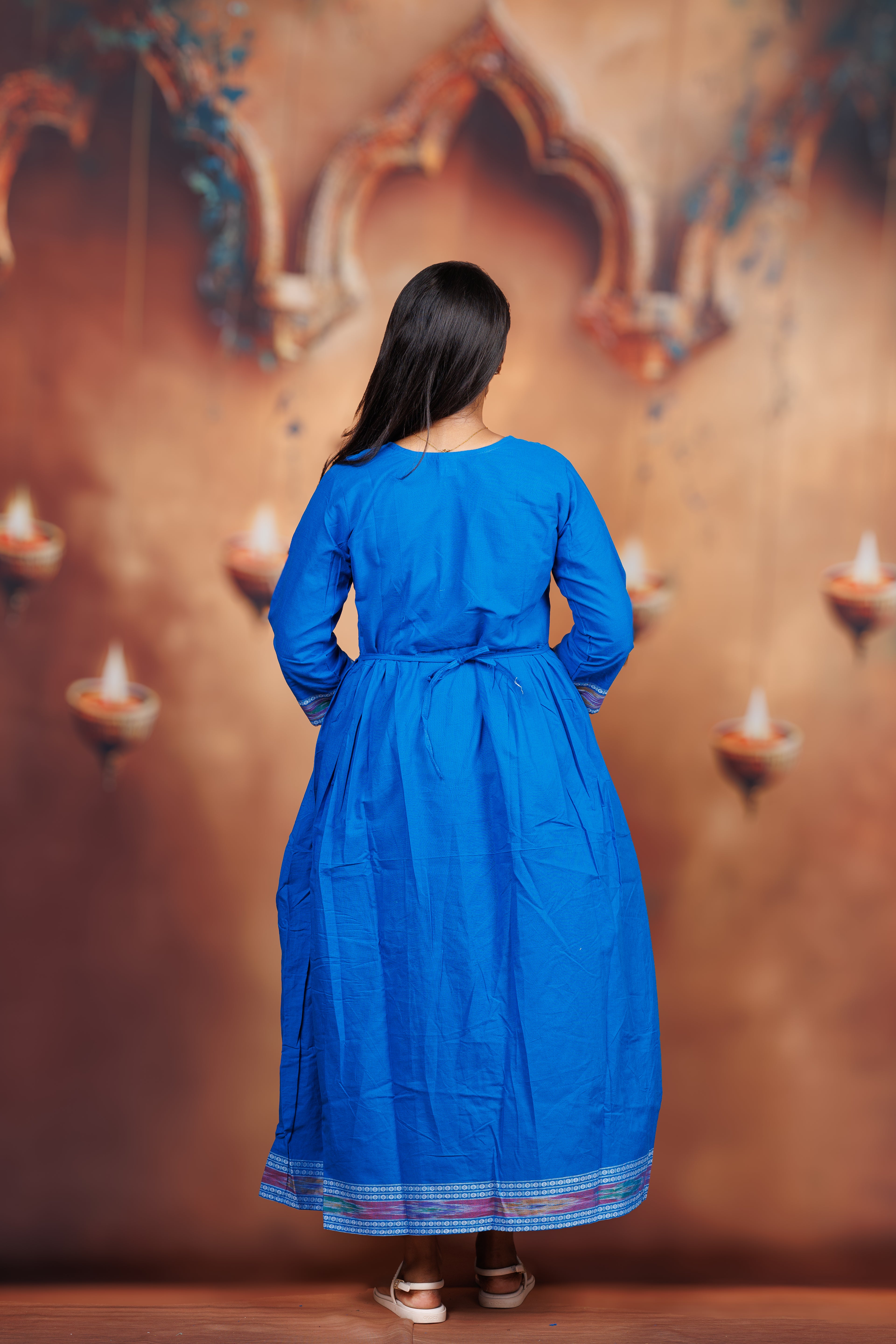 Flared Kurti - Royal Blue