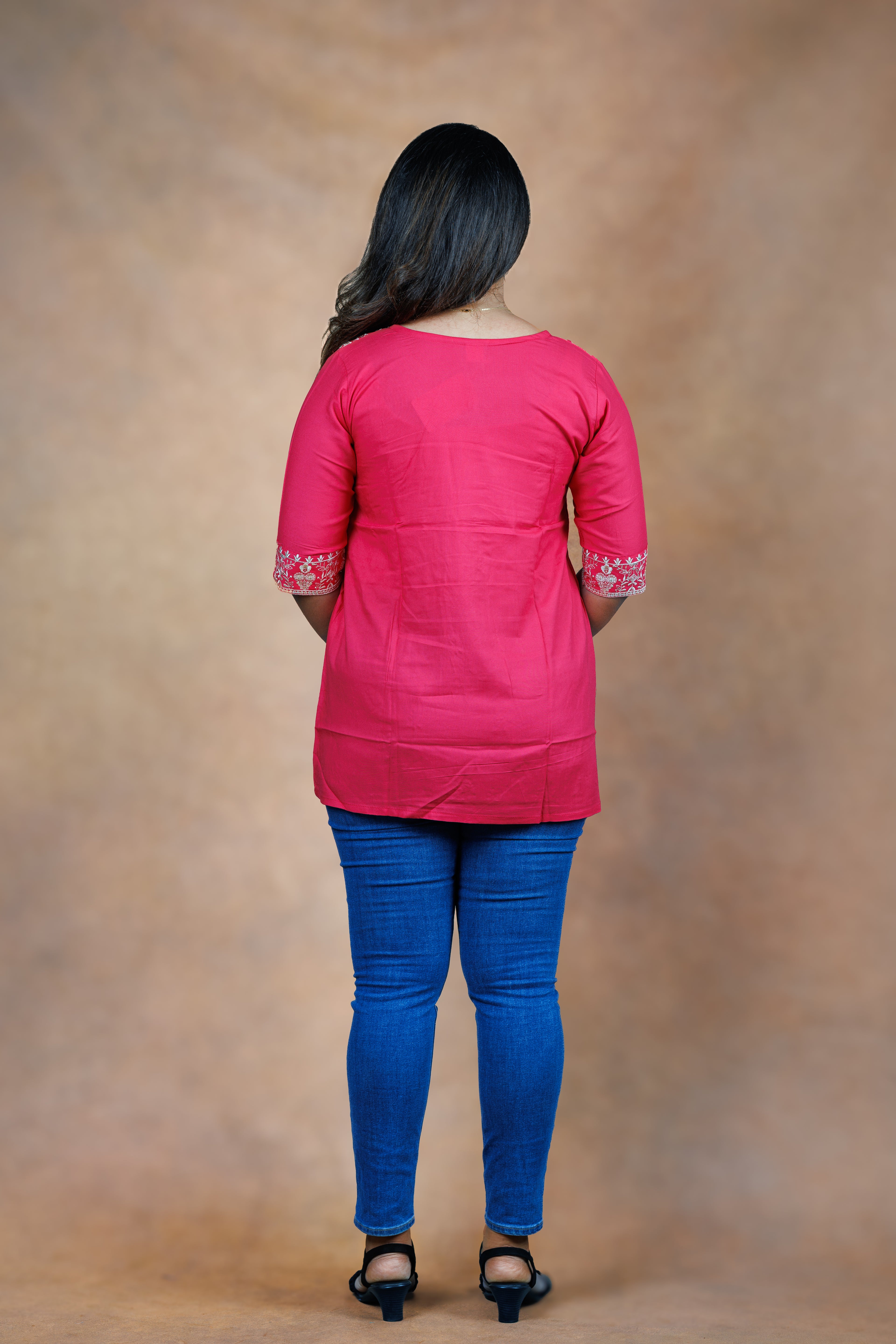 Everyday Short Kurti - Pink