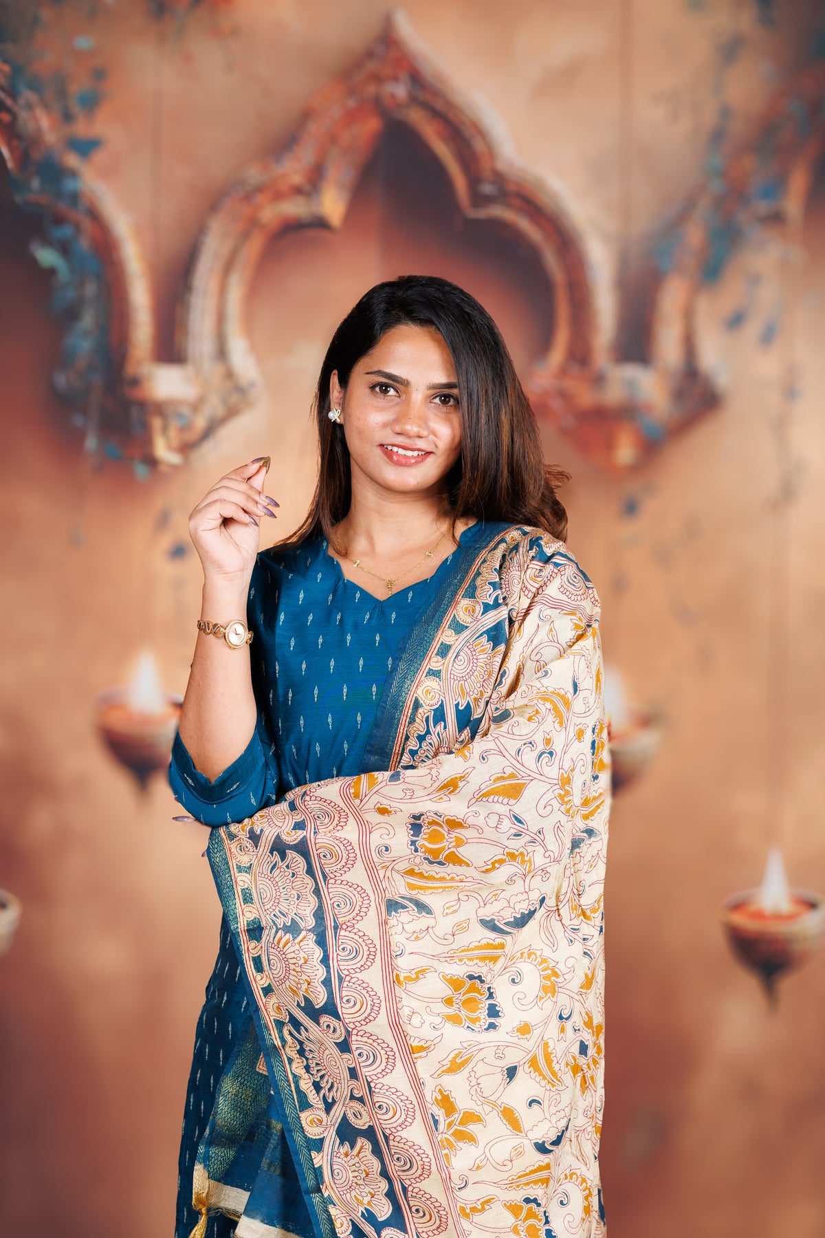 Raw Silk - Peacock Blue