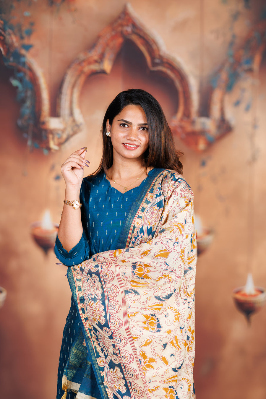 Raw Silk - Peacock Blue