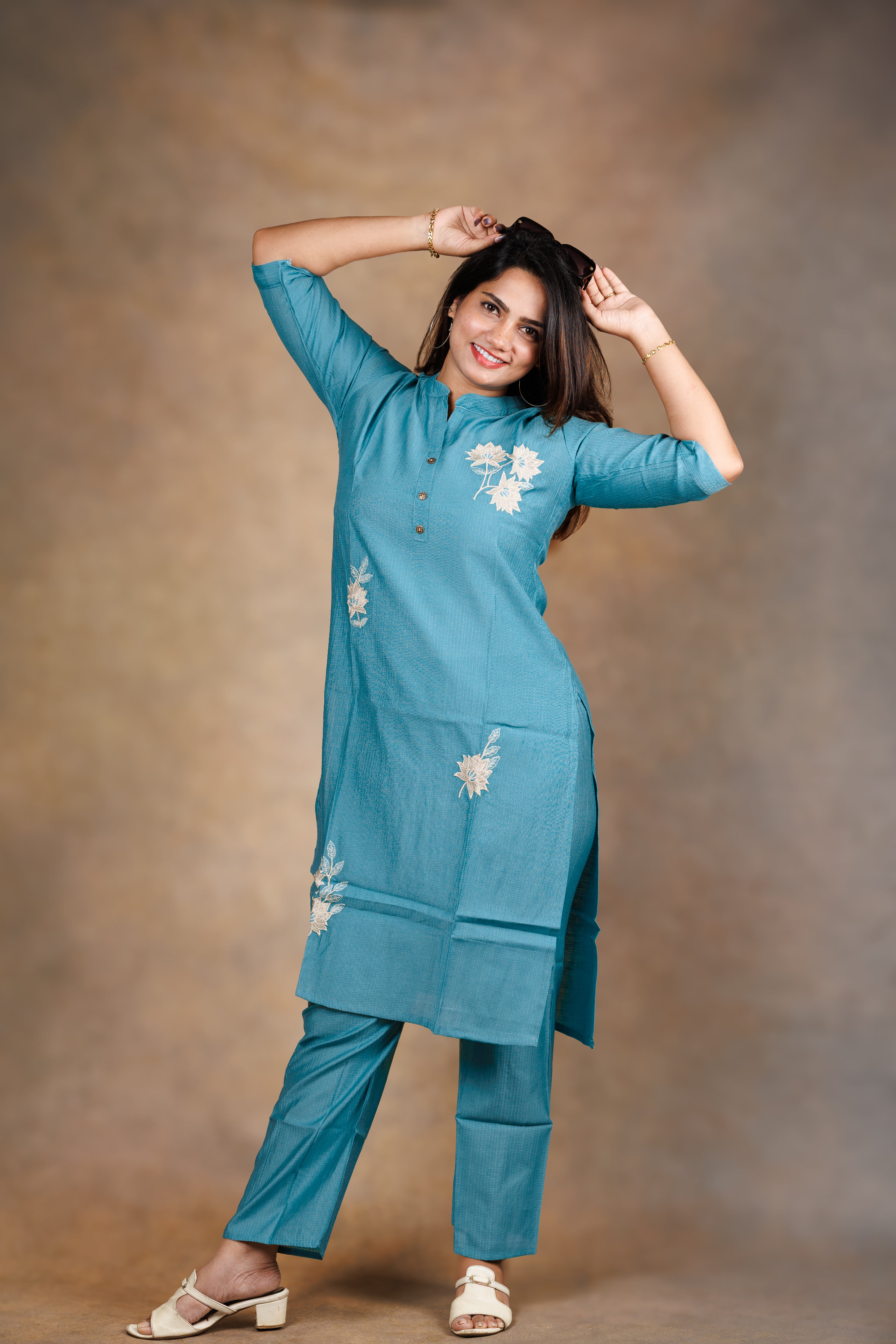 Aqua Bloom Co-Ord