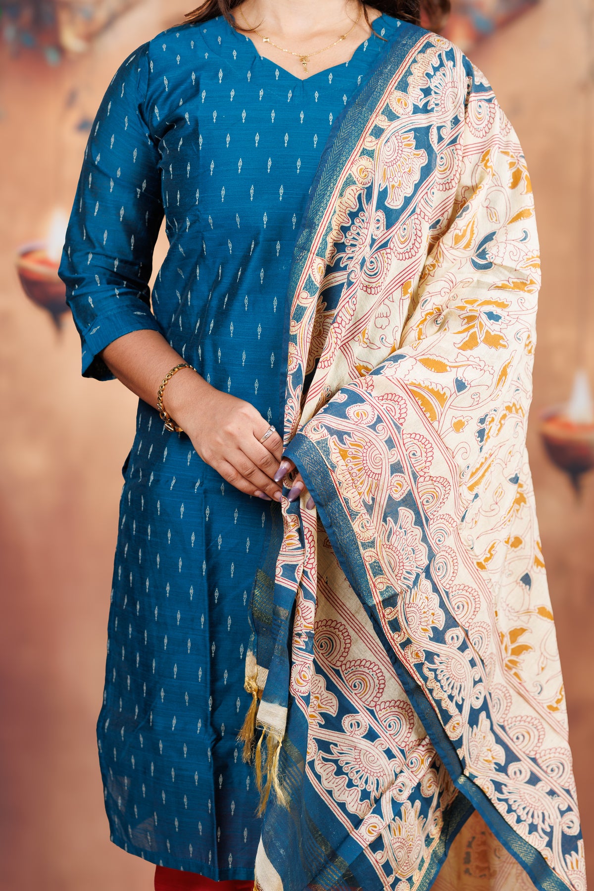 Raw Silk - Peacock Blue
