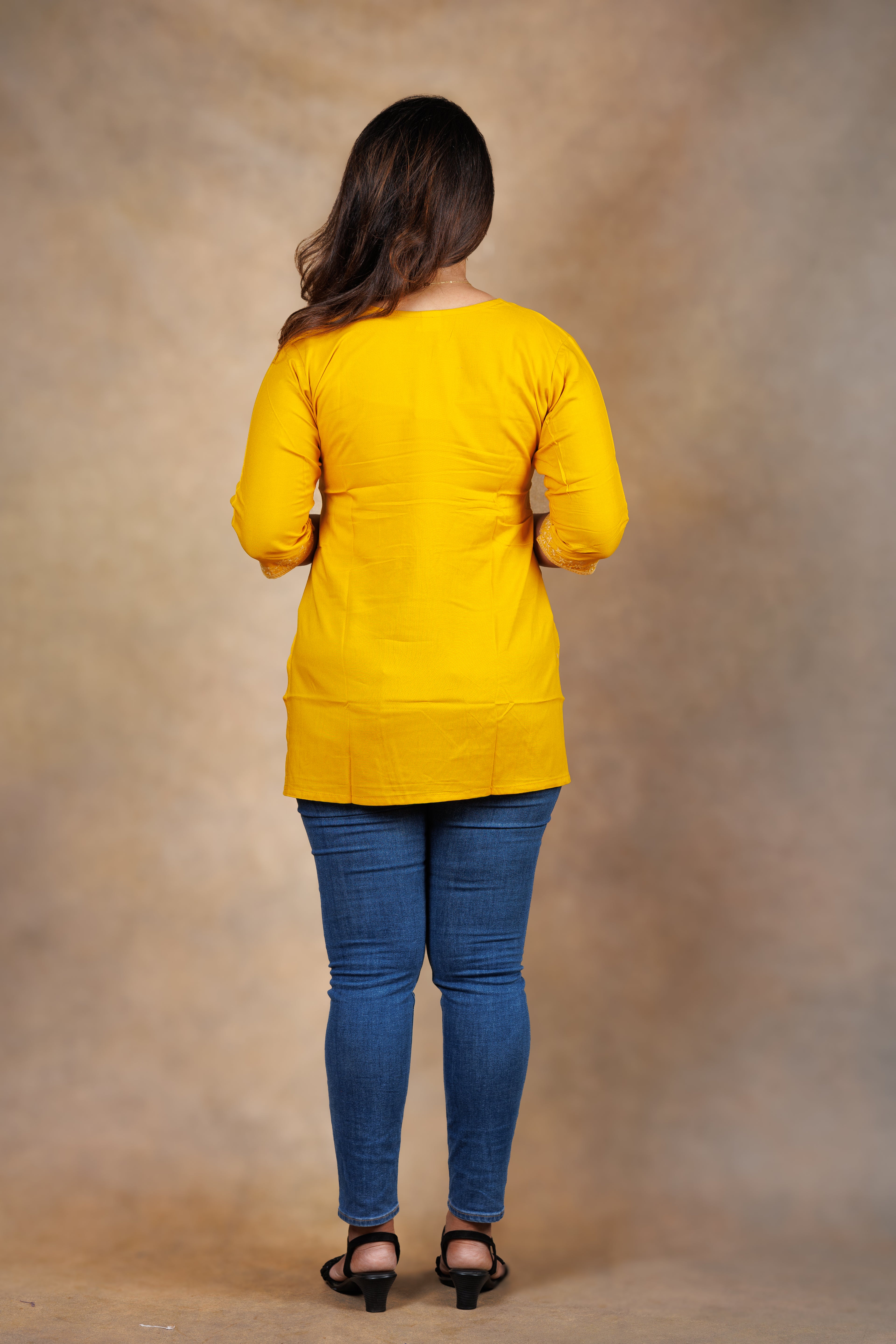 Everyday Short Kurti - Yellow