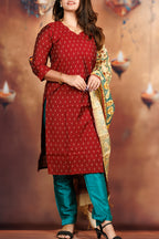 Raw Silk - Maroon
