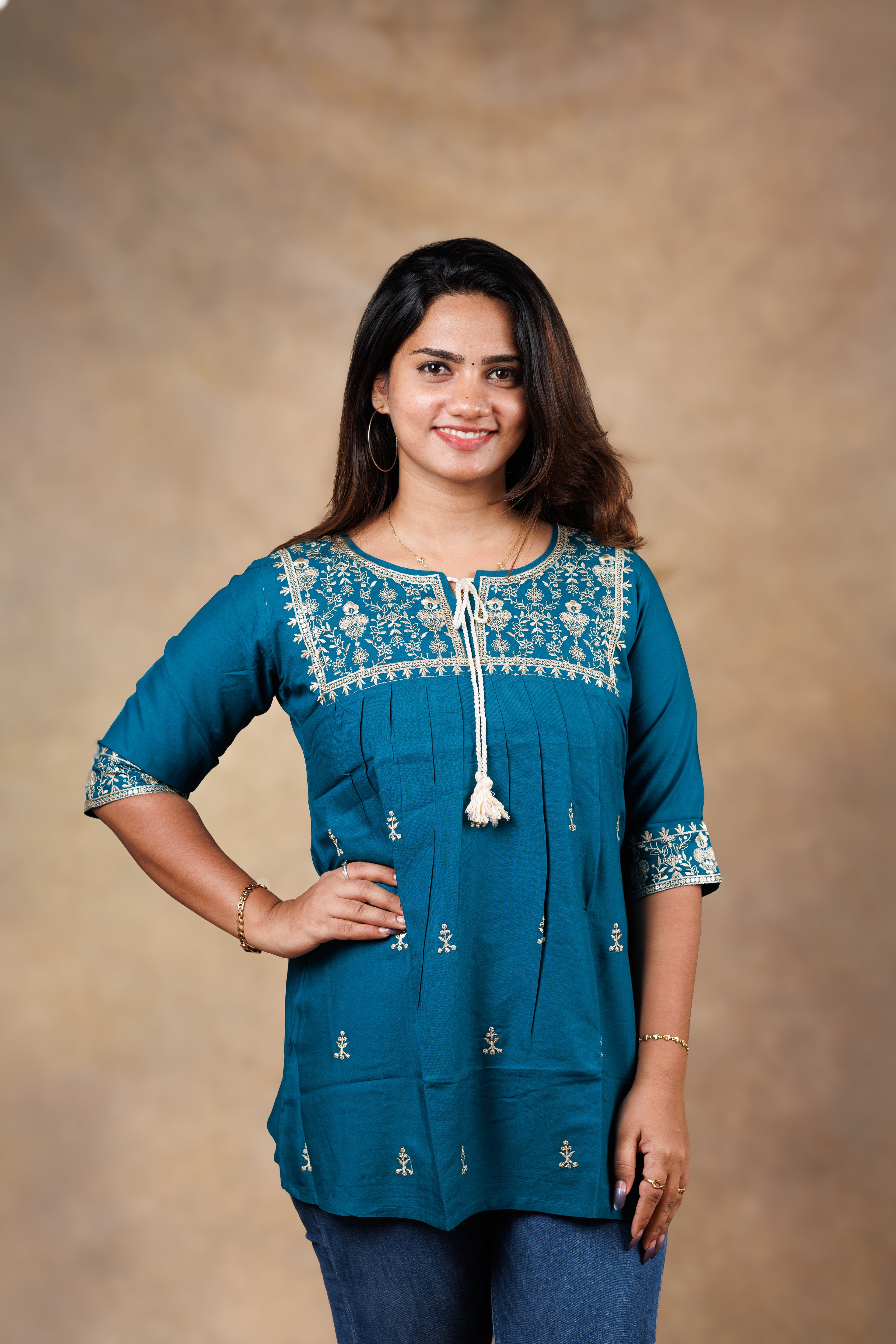 Everyday Short Kurti - Magenta