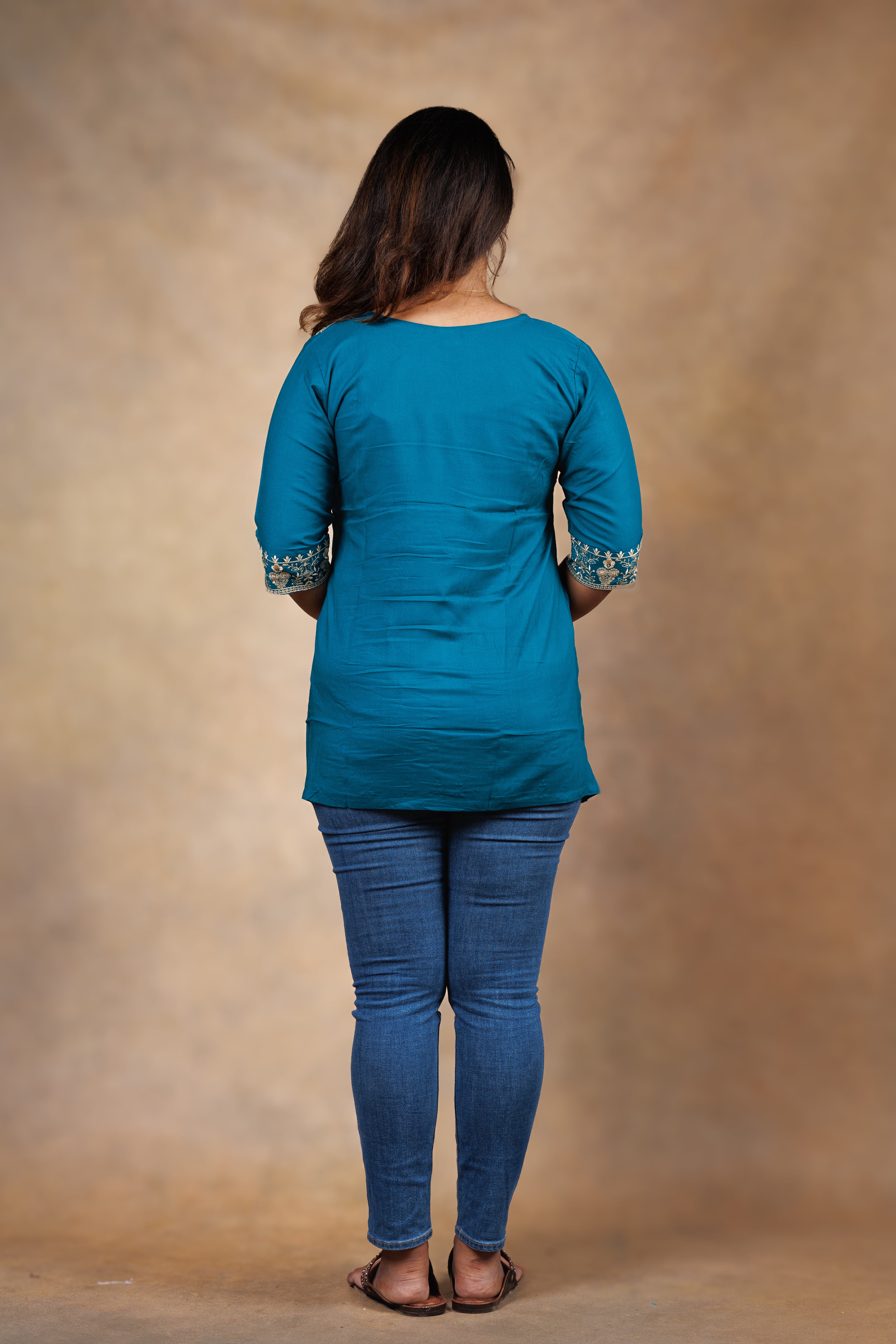Everyday Short Kurti - Magenta