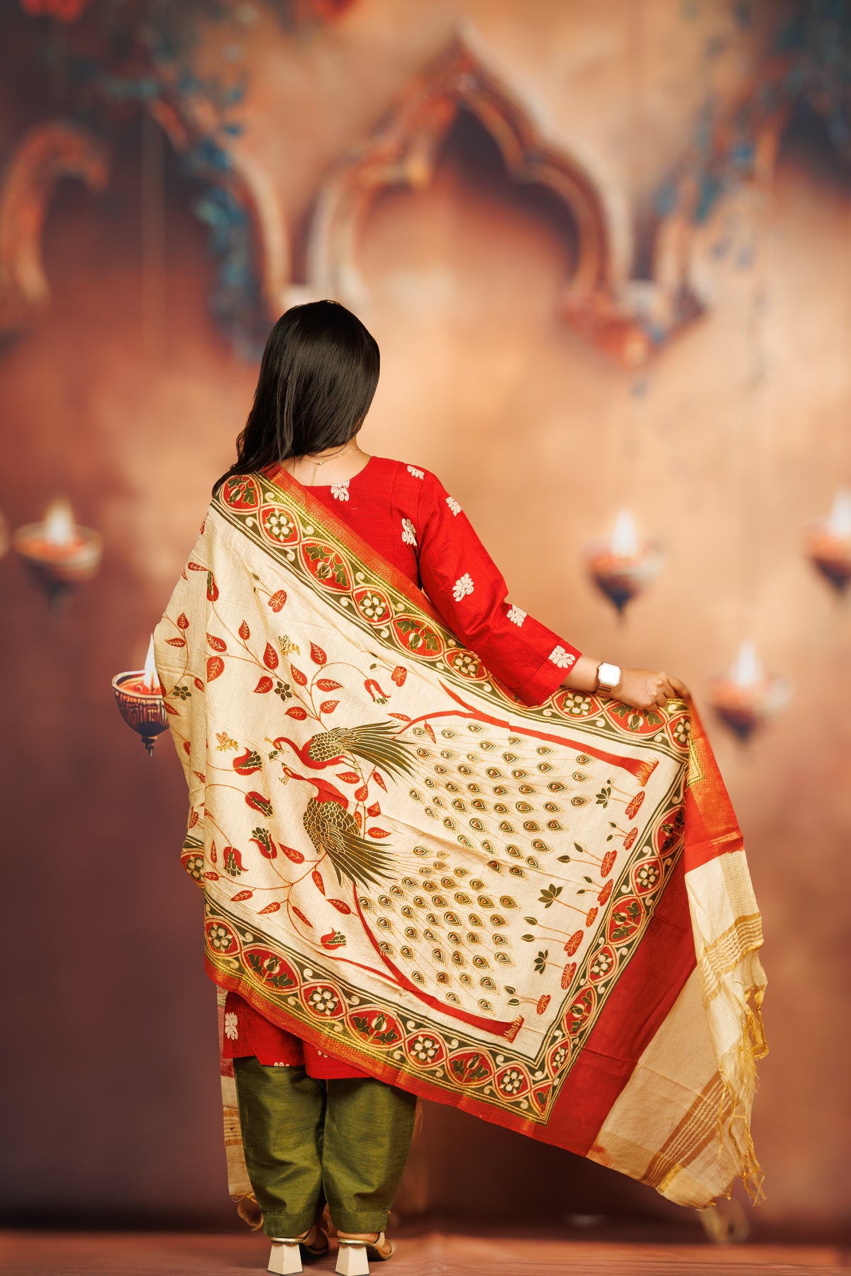 Raw Silk - Red