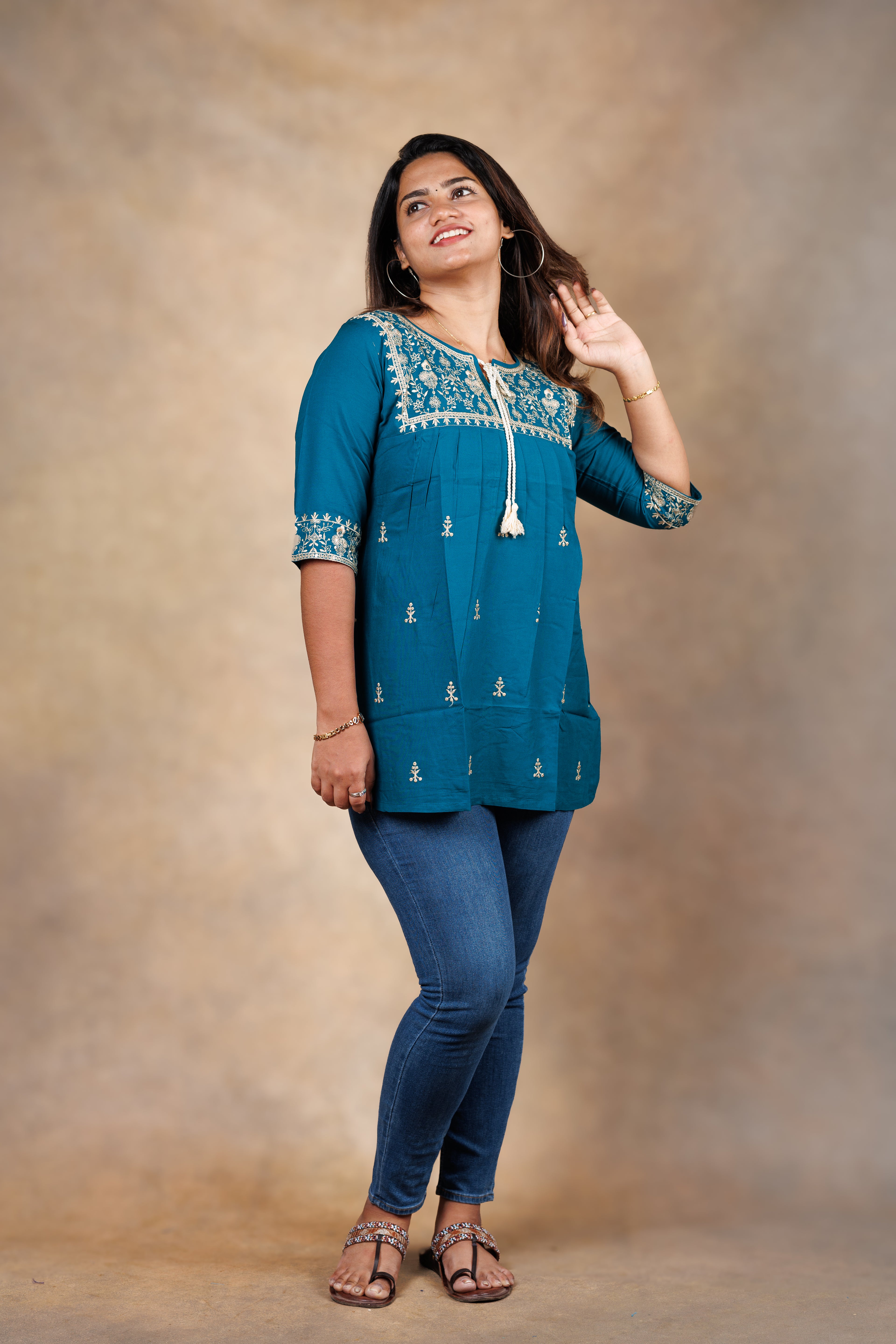 Everyday Short Kurti - Magenta