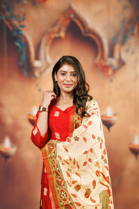 Raw Silk - Red