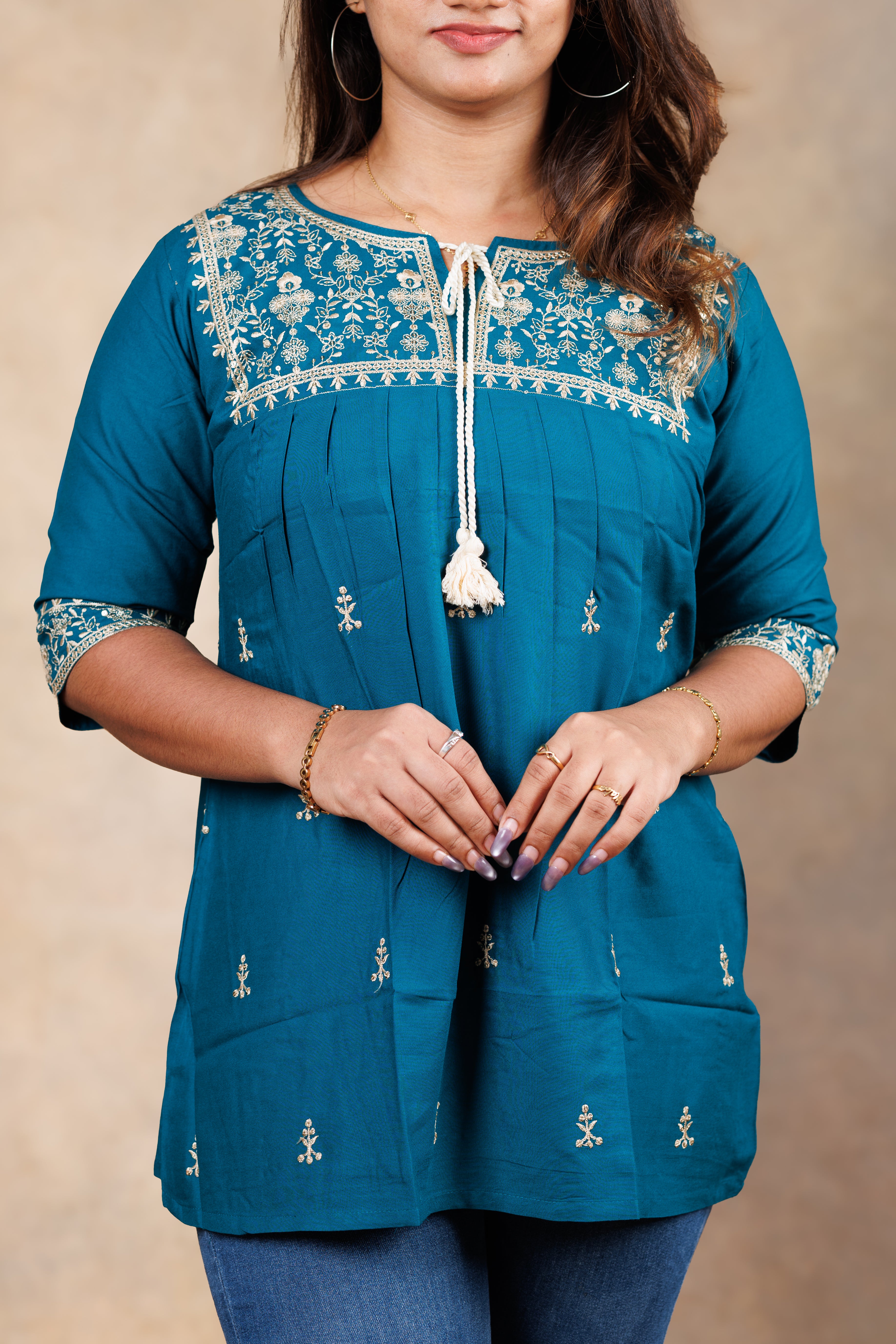 Everyday Short Kurti - Magenta
