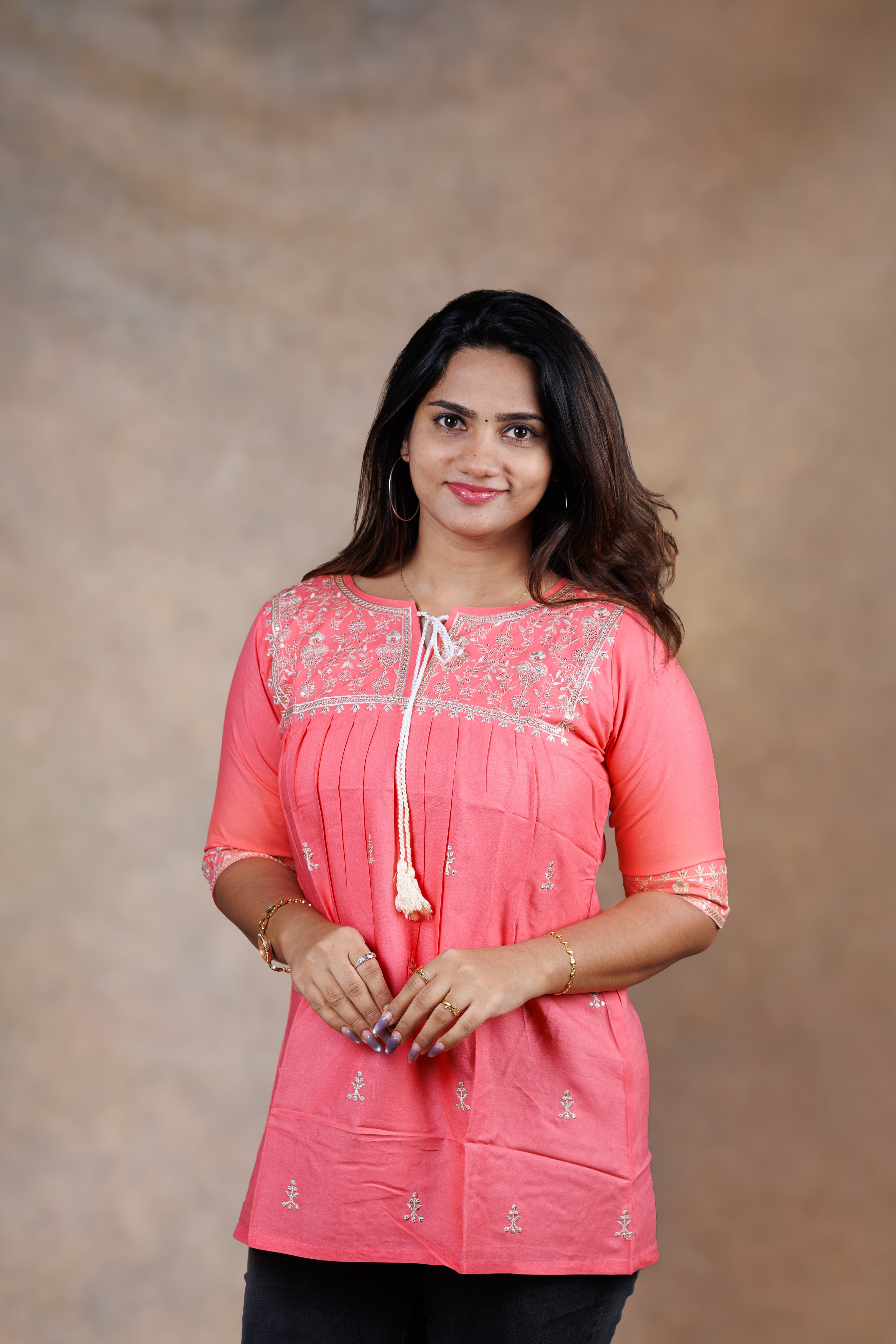 Everyday Short Kurti - Orange