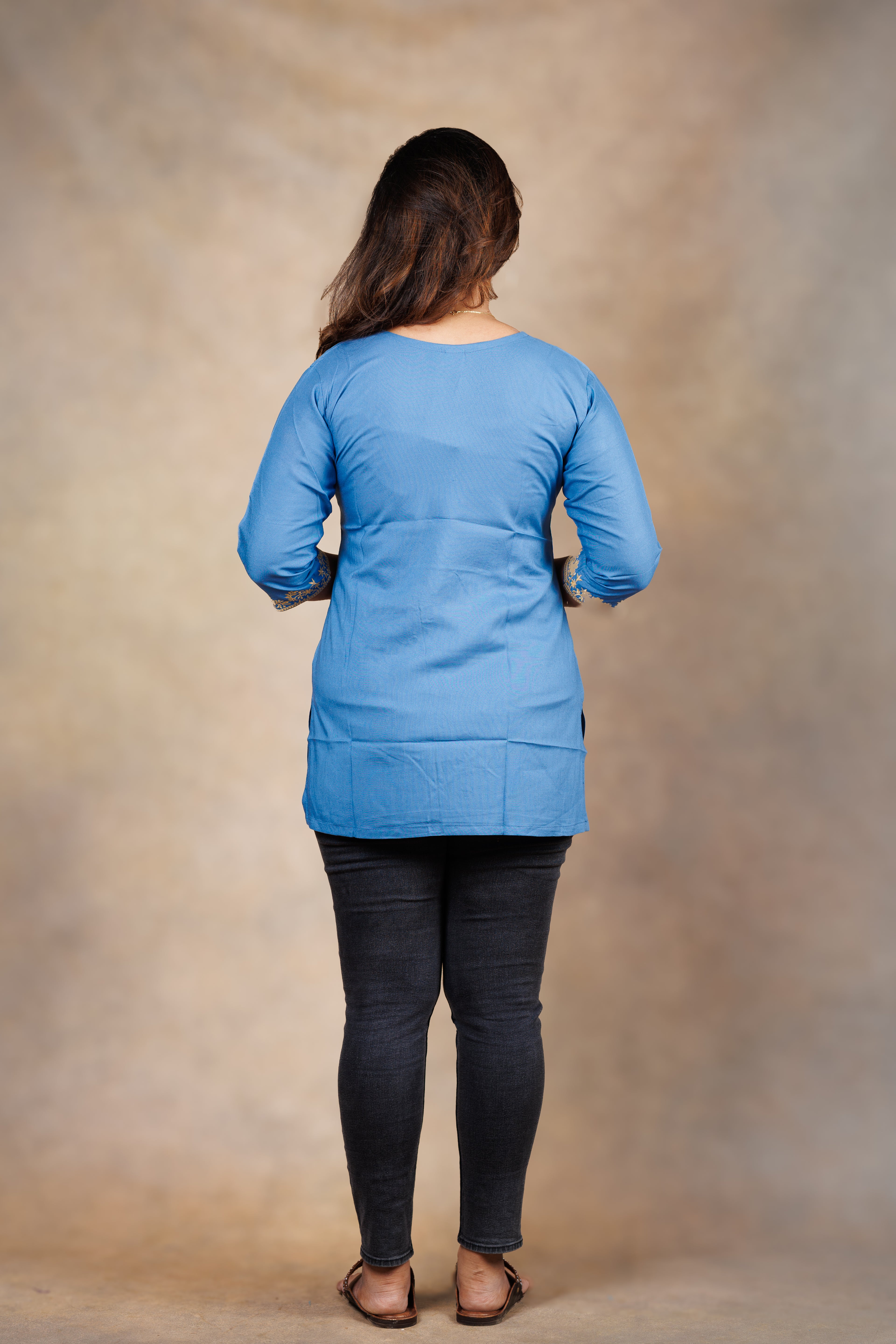 Everyday Short Kurti -  Blue