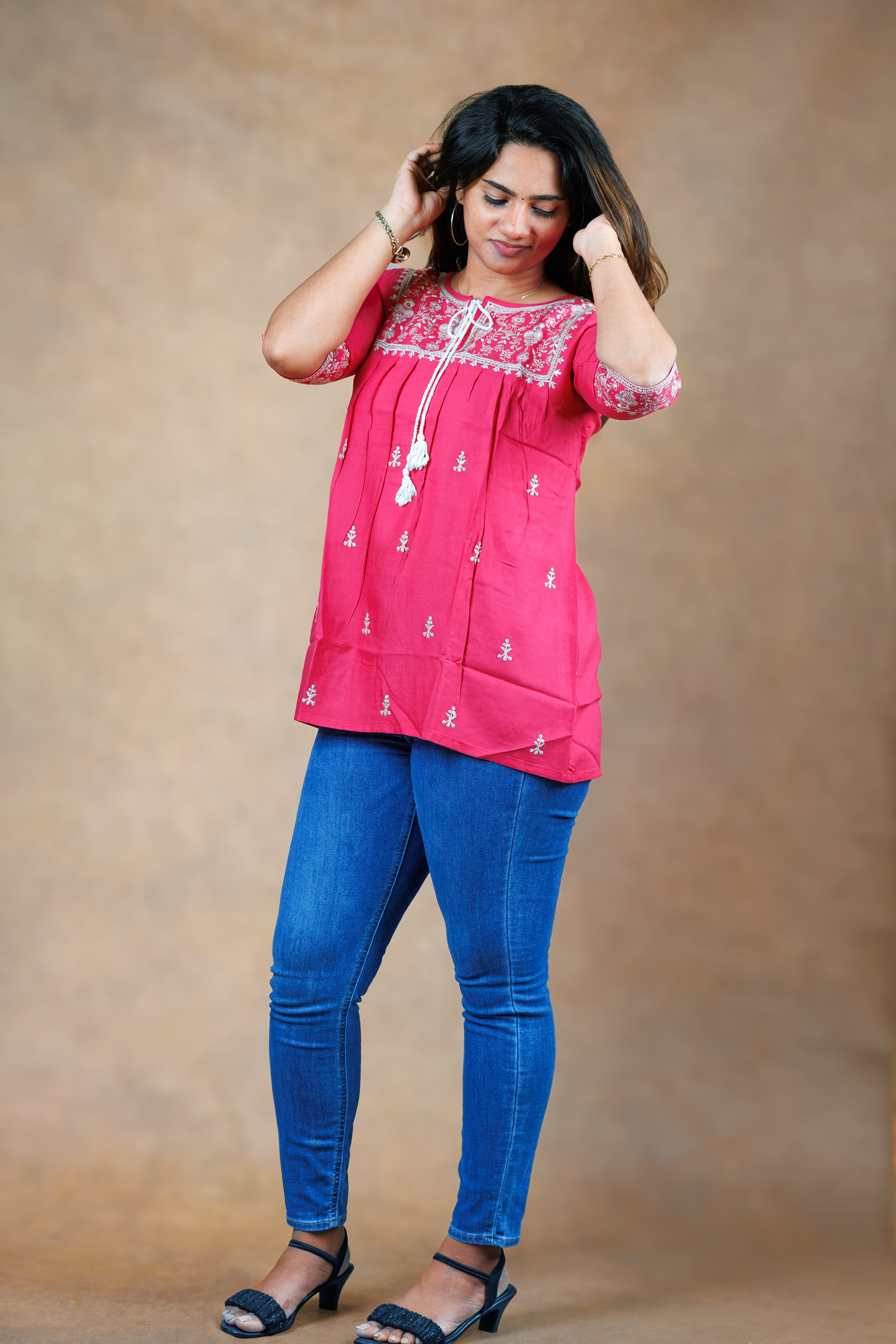 Everyday Short Kurti - Pink