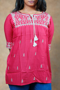 Everyday Short Kurti - Pink